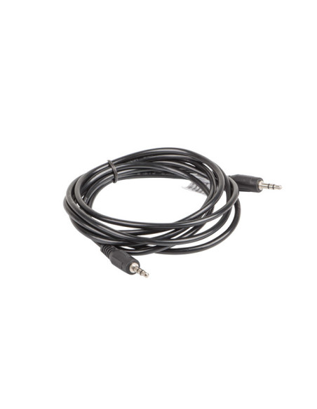 Lanberg CA-MJMJ-10CC-0020-BK cable de audio 2 m 3,5mm Negro