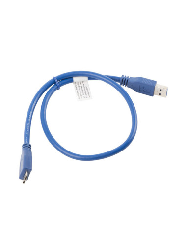 Lanberg CA-US3M-10CC-0005-B cable USB 0,5 m Micro-USB A USB A Azul