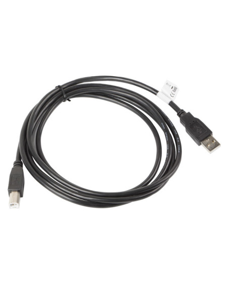 Lanberg CA-USBA-10CC-0018-BK cable USB USB 2.0 1,8 m USB B Negro