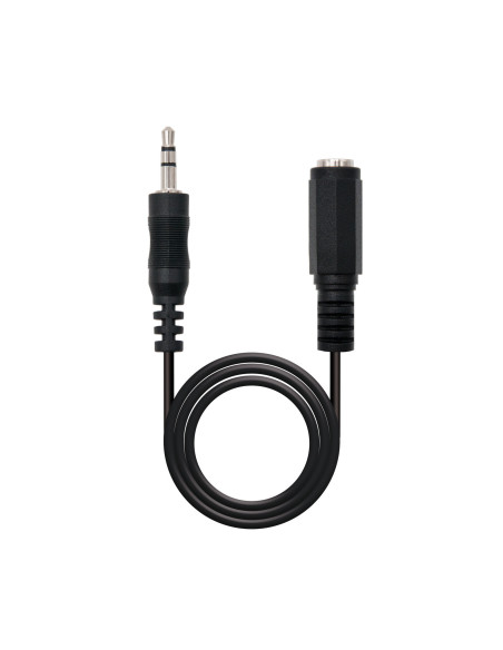 Nanocable 10.24.0205 cable de audio 5 m 3,5mm Negro