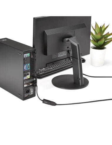 StarTech.com Conversor de Vídeo DisplayPort a HDMI con Audio – Adaptador Activo DP 1.2 para Ordenadores de Sobremesa Laptops –