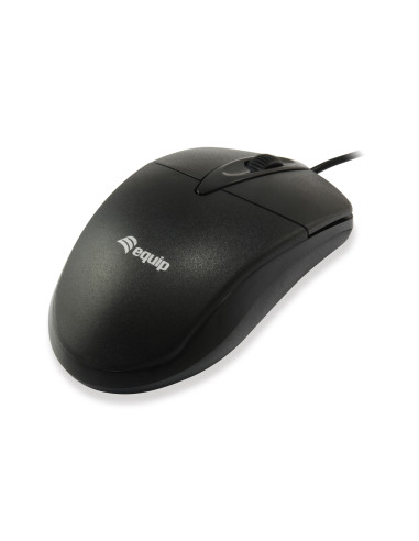 Equip 245102 ratón Oficina Ambidextro USB tipo A Óptico 1000 DPI
