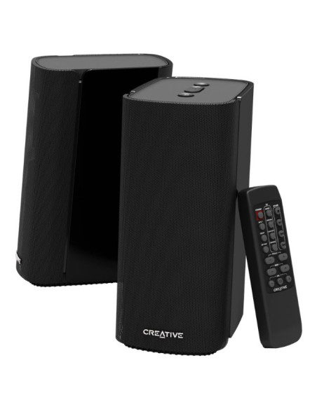 Creative Labs T100 Rango completo Negro Inalámbrico y alámbrico 20 W