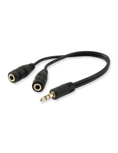 Equip 147941 divisor de audio Negro