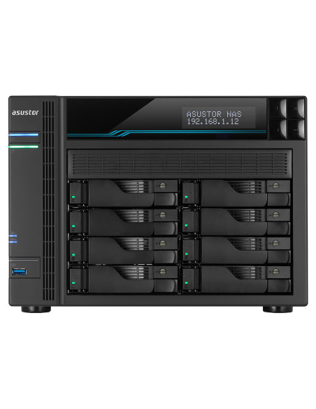 Asustor AS6508T NAS Torre Intel Atom® C3538 8 GB DDR4 0 TB ADM Negro
