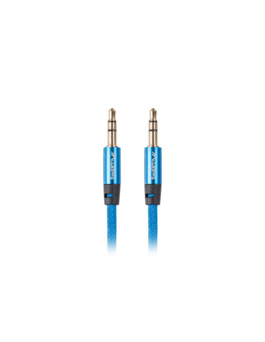 Lanberg CA-MJMJ-10CU-0010-BL cable de audio 1 m 3,5mm Azul