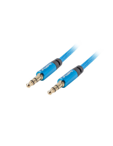 Lanberg CA-MJMJ-10CU-0010-BL cable de audio 1 m 3,5mm Azul