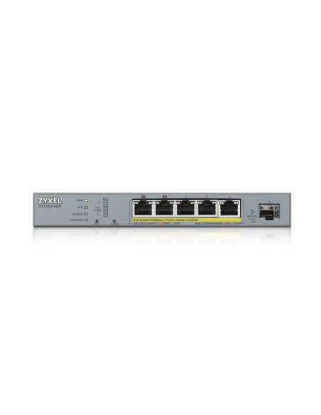 Zyxel GS1350-6HP-EU0101F switch Gestionado L2 Gigabit Ethernet (10 100 1000) Energía sobre Ethernet (PoE) Gris