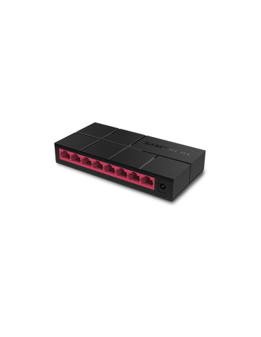 Mercusys MS108G switch No administrado Gigabit Ethernet (10 100 1000) Negro