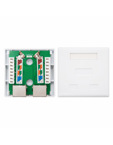 Nanocable 10.21.1102 caja de tomacorriente RJ-45