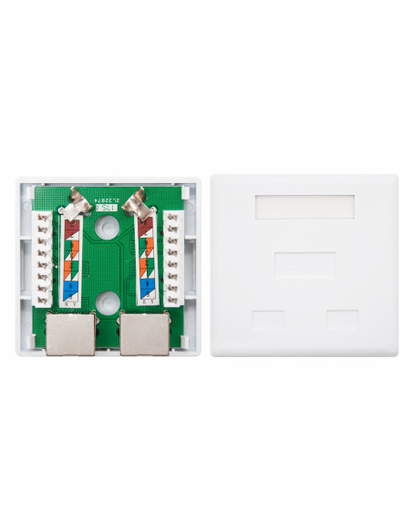 Nanocable 10.21.1102 caja de tomacorriente RJ-45