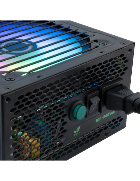 CoolBox GAMING FUENTE DE ALIMENTACION ATX DEEPENERGY 600W RGB 80+BRONZE (110V-240V)