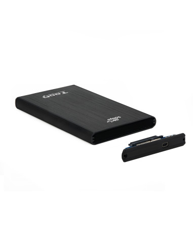 TooQ TQE-2522B caja para disco duro externo Caja de disco duro (HDD) Negro 2.5"
