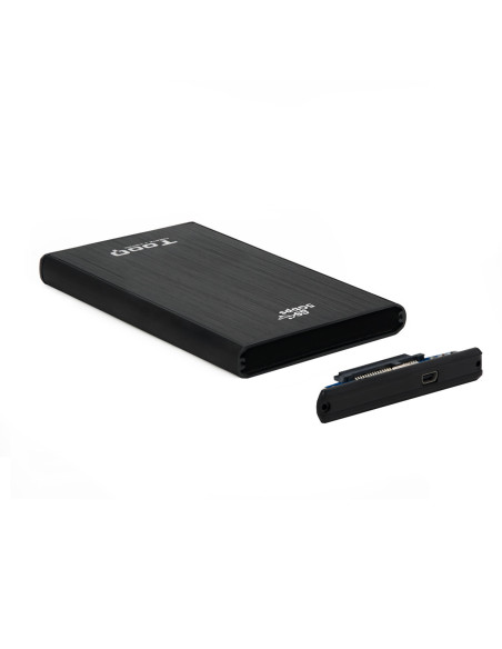 TooQ TQE-2522B caja para disco duro externo Caja de disco duro (HDD) Negro 2.5"