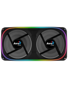 Aerocool ASTRO24 Doble Ventilador PC 12cm ARGB LED Soporte Antivibración Negro 2