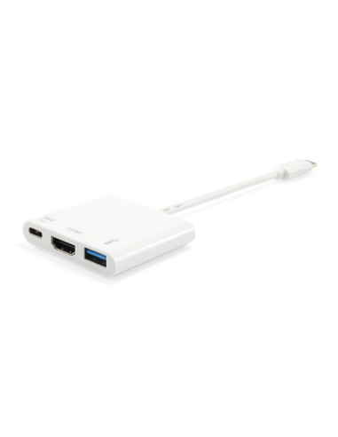 Equip Adaptador USB-C a HDMI , USB-A, 60W USB PD