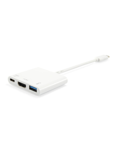 Equip Adaptador USB-C a HDMI , USB-A, 60W USB PD