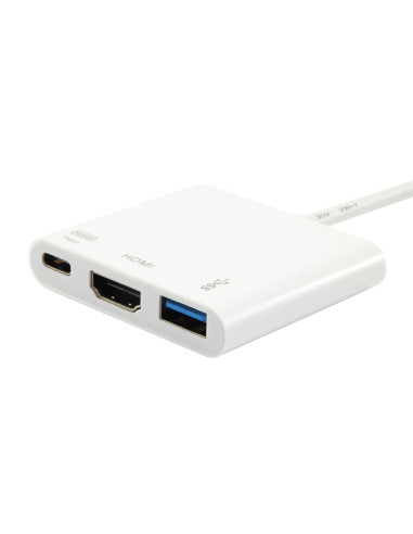 Equip Adaptador USB-C a HDMI , USB-A, 60W USB PD