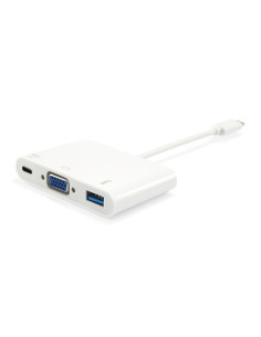 Equip Adaptador USB-C a VGA (HD15), USB-A, 60W USB PD