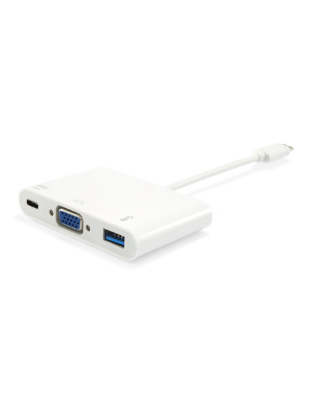 Equip Adaptador USB-C a VGA (HD15), USB-A, 60W USB PD