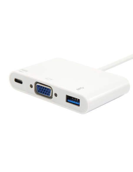 Equip Adaptador USB-C a VGA (HD15), USB-A, 60W USB PD
