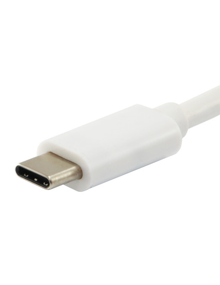 Equip 128351 Cable USB 3.2 Gen 2 C a C, M M, 1,0m, PD 60W , 4K 60Hz, 5Gbps, Blanco