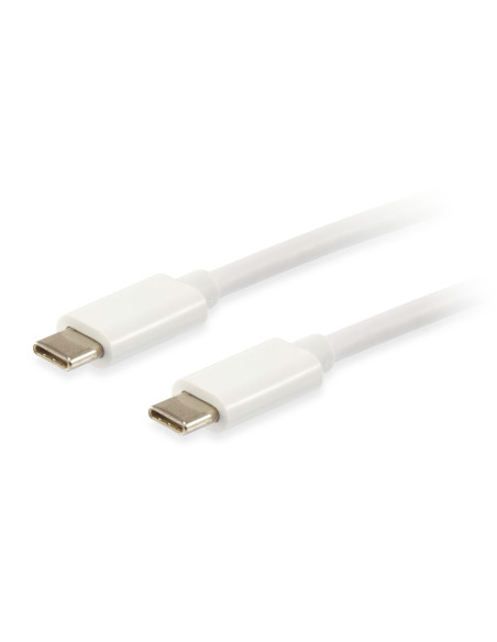 Equip 128352 Cable USB 3.2 Gen 2 C a C, 2,0m, PD 60W, 4K 60Hz, 5Gbps, Blanco