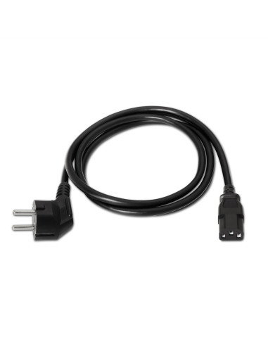 AISENS A132-0168 cable de transmisión Negro 3 m CEE7 7 C13 acoplador