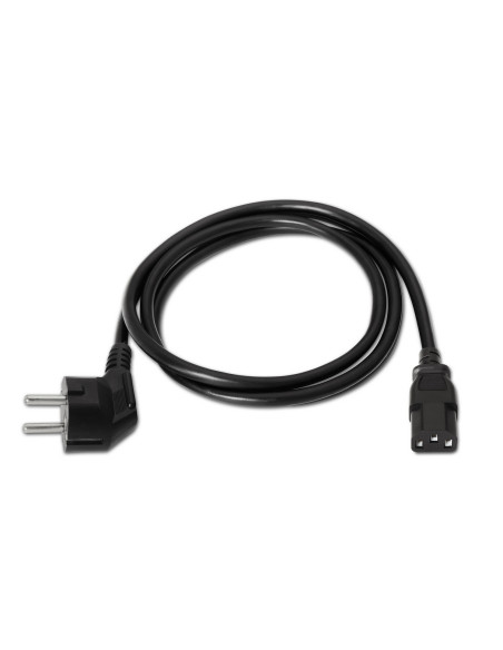 AISENS A132-0168 cable de transmisión Negro 3 m CEE7 7 C13 acoplador