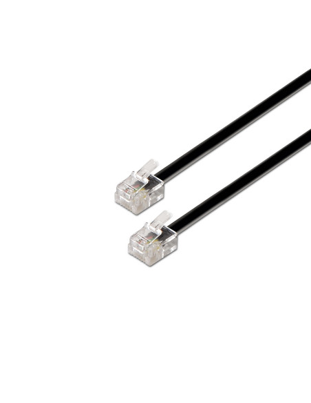 AISENS A143-0319 cable telefónico 2 m Negro