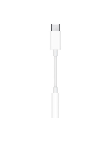 AISENS Conversor USB-C a audio estilo Apple, USB-C M-Jack 3.5 H, Blanco, 15 cm