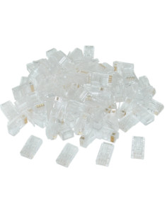 Gembird LC-8P8C-002 100 conector RJ-45 Transparente 2