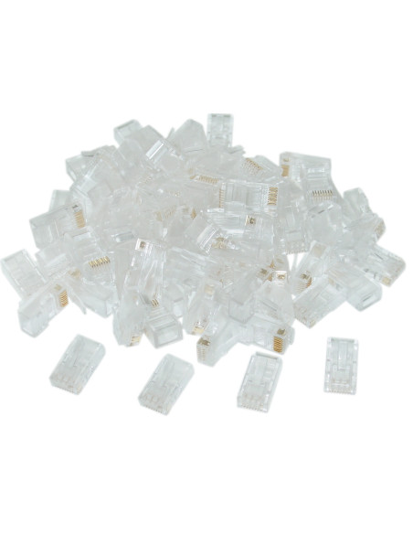 Gembird LC-8P8C-002 100 conector RJ-45 Transparente