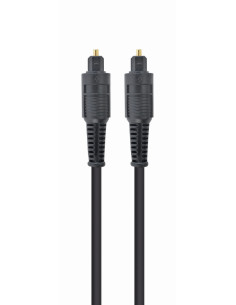 Gembird Toslink, 1m cable de audio Negro