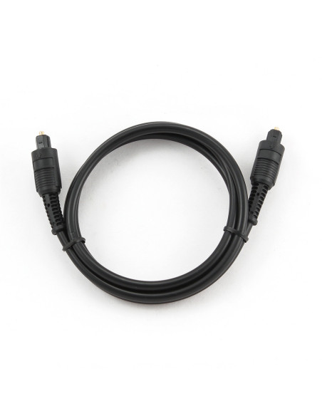 Gembird Toslink, 1m cable de audio Negro