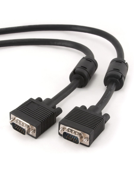 Gembird 1.8m HD15 M M cable VGA 1,8 m VGA (D-Sub) Negro