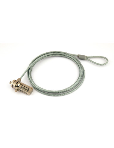 Gembird LK-CL-01 cable antirrobo Plata