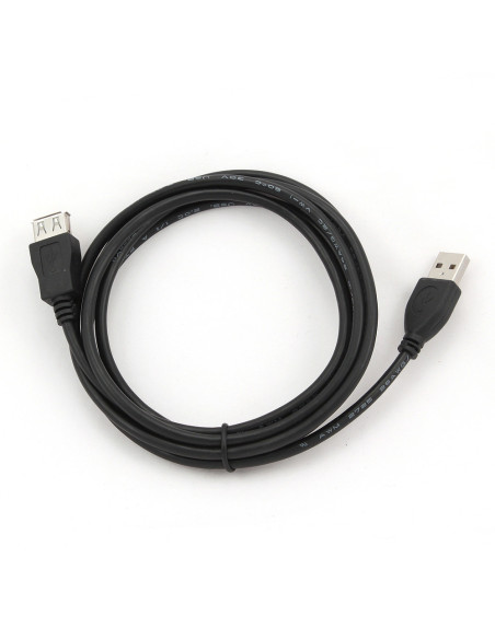 Gembird 1.8m USB 2.0 A M FM cable USB 1,8 m USB A Negro