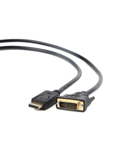 Gembird CC-DPM-DVIM-6 adaptador de cable de vídeo 1,8 m DisplayPort DVI Negro