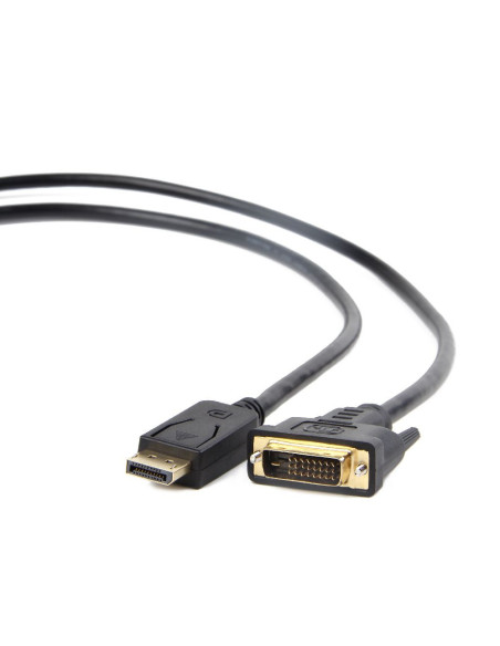 Gembird CC-DPM-DVIM-6 adaptador de cable de vídeo 1,8 m DisplayPort DVI Negro