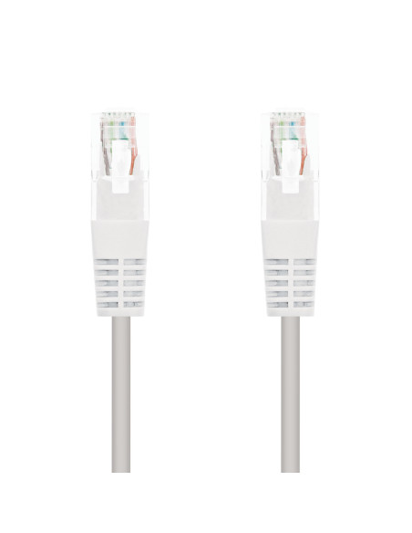 Nanocable CABLE RED LATIGUILLO RJ45 CAT.6 UTP AWG24, BLANCO, 2.0 M