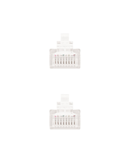 Nanocable CABLE RED LATIGUILLO RJ45 CAT.6 UTP AWG24, BLANCO, 2.0 M