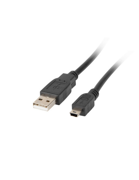 Lanberg CA-USBK-11CC-0018-BK cable USB USB 2.0 1,8 m Mini-USB A USB A Negro