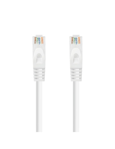 Nanocable Cable de red latiguillo RJ45 LSZH Cat.6A UTP AWG24, Blanco, 3.0m