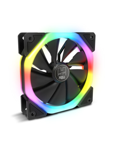 NOX Hummer S-Fan Carcasa del ordenador Ventilador 12 cm Negro