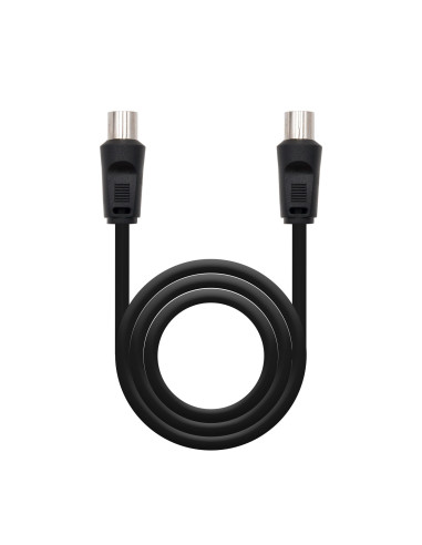 Nanocable 10.26.0202 cable coaxial 3C-2V 1,8 m 9,5 mm Negro