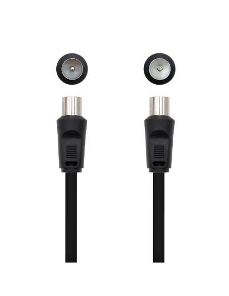 Nanocable 10.26.0202 cable coaxial 3C-2V 1,8 m 9,5 mm Negro