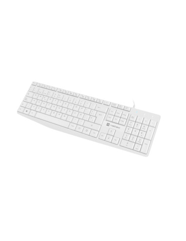 NATEC NKL-1949 teclado Universal USB QWERTY Español Blanco