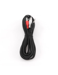 Gembird 5m, 3.5mm 2xRCA, M M cable de audio 3,5mm Negro, Rojo, Blanco 2