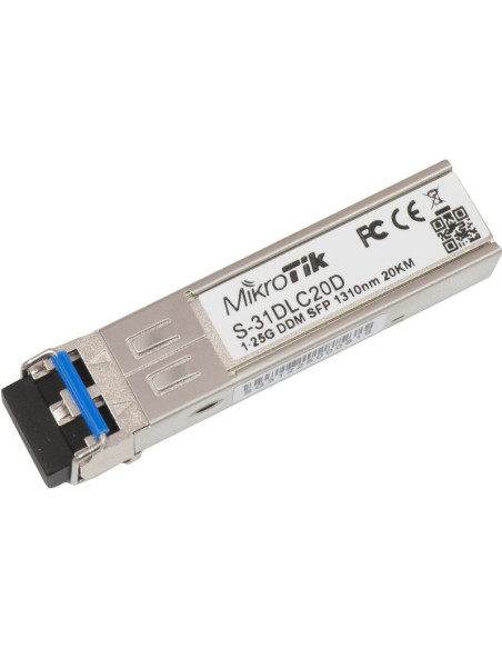 Mikrotik S-31DLC20D red modulo transceptor 1250 Mbit s SFP 1310 nm